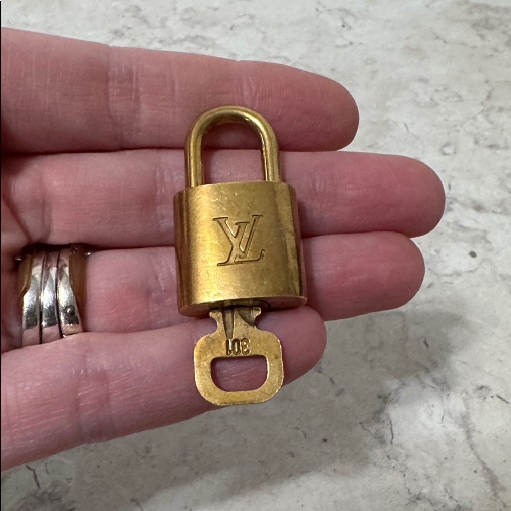 Louis Vuitton Brass Padlock with Key 301